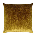 Grated Ochre Golden Throw Pillow