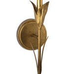 River Reed Sconce Single Antique Gold Leaf
