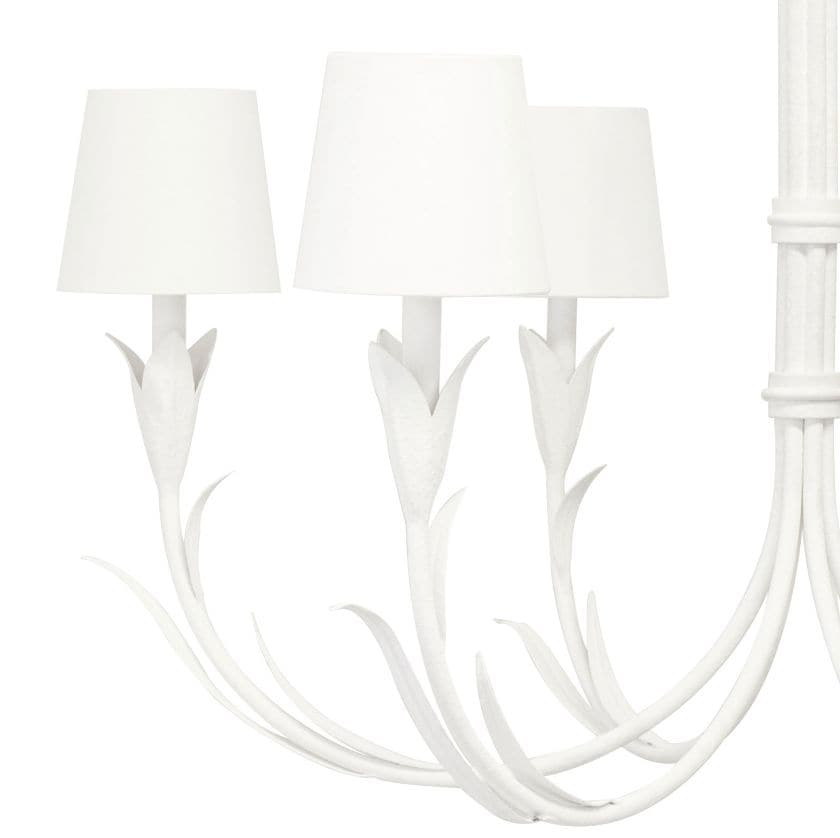 River Reed White Chandelier