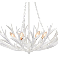 River Reed White Basin Chandelier