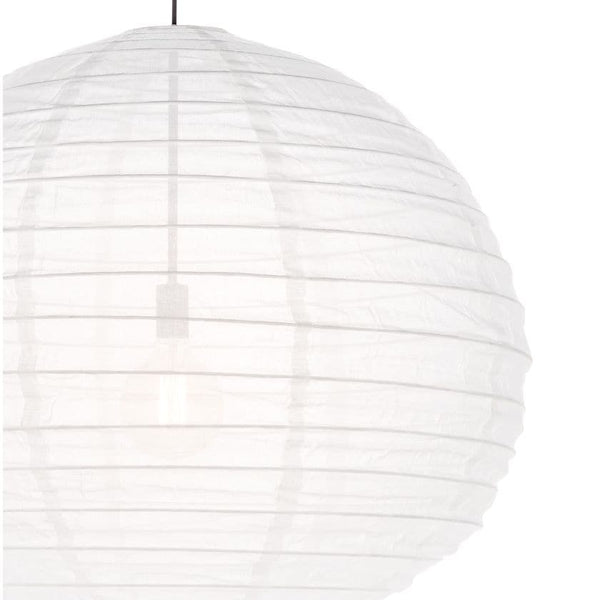 Ringo Small White Linen Round Pendant