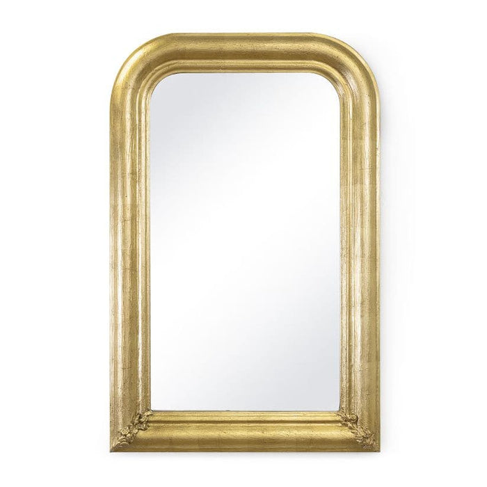 Sasha Gold Leaf Powder Room Mirror