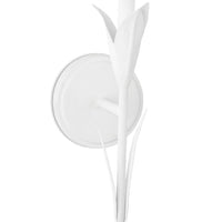 River Reed White Single Sconce