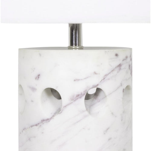 Odin White Marble Table Lamp