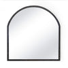 Knox Leather Mantle Mirror Black