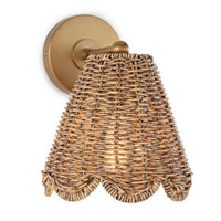 Kismet Hanging Sconce Natural Brass