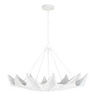 Coastal Living White Clam Chandelier