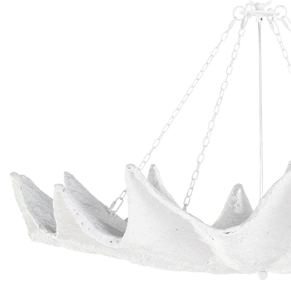 Coastal Living White Clam Chandelier