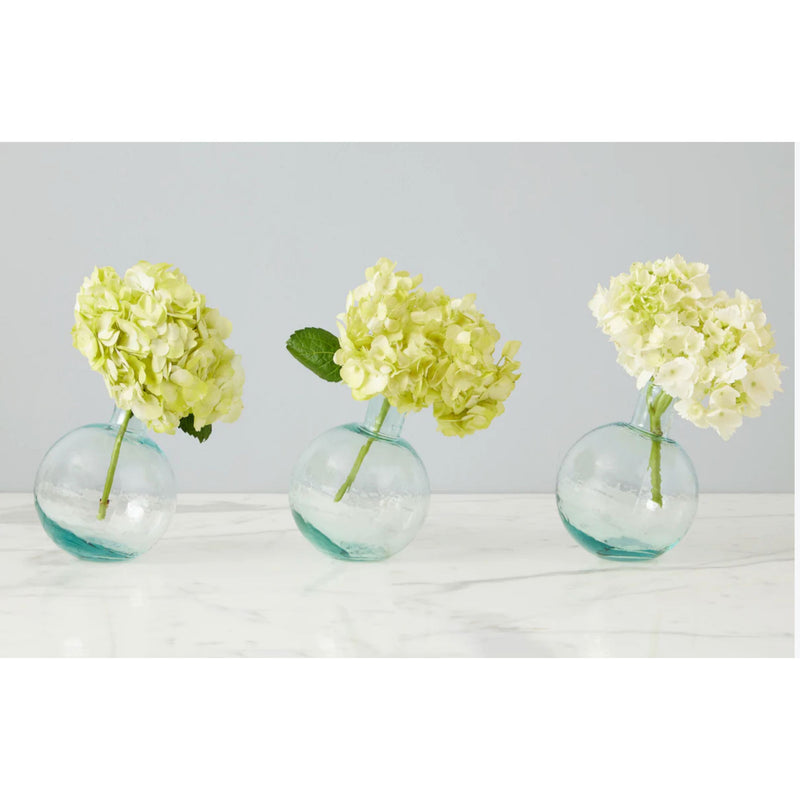 Clear Single Flower Round Vase