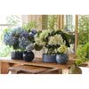 Periwinkle Blue Single Flower Round Vase