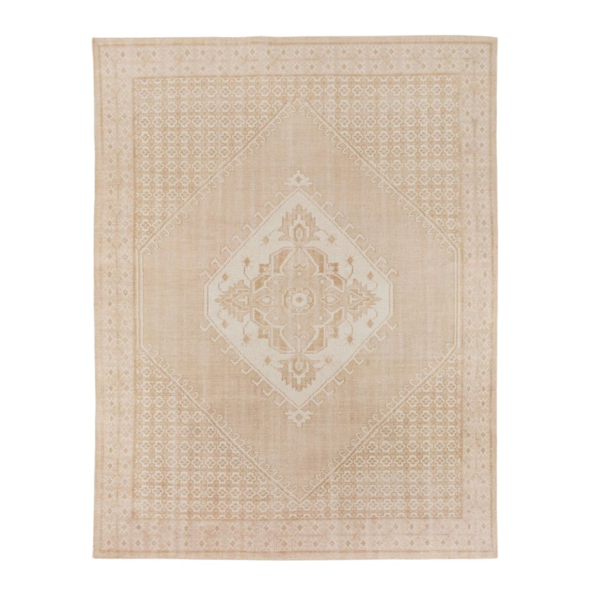 Deliah Cream Banded Rug 9' x 12'