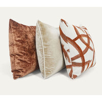 Enso Copper Abstract Throw Pillow