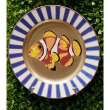 Adriatico Amethyst Fish Dinner Plate