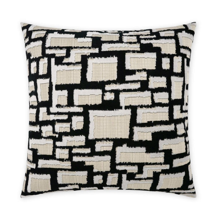 Halifax Black & Cream Throw Pillow