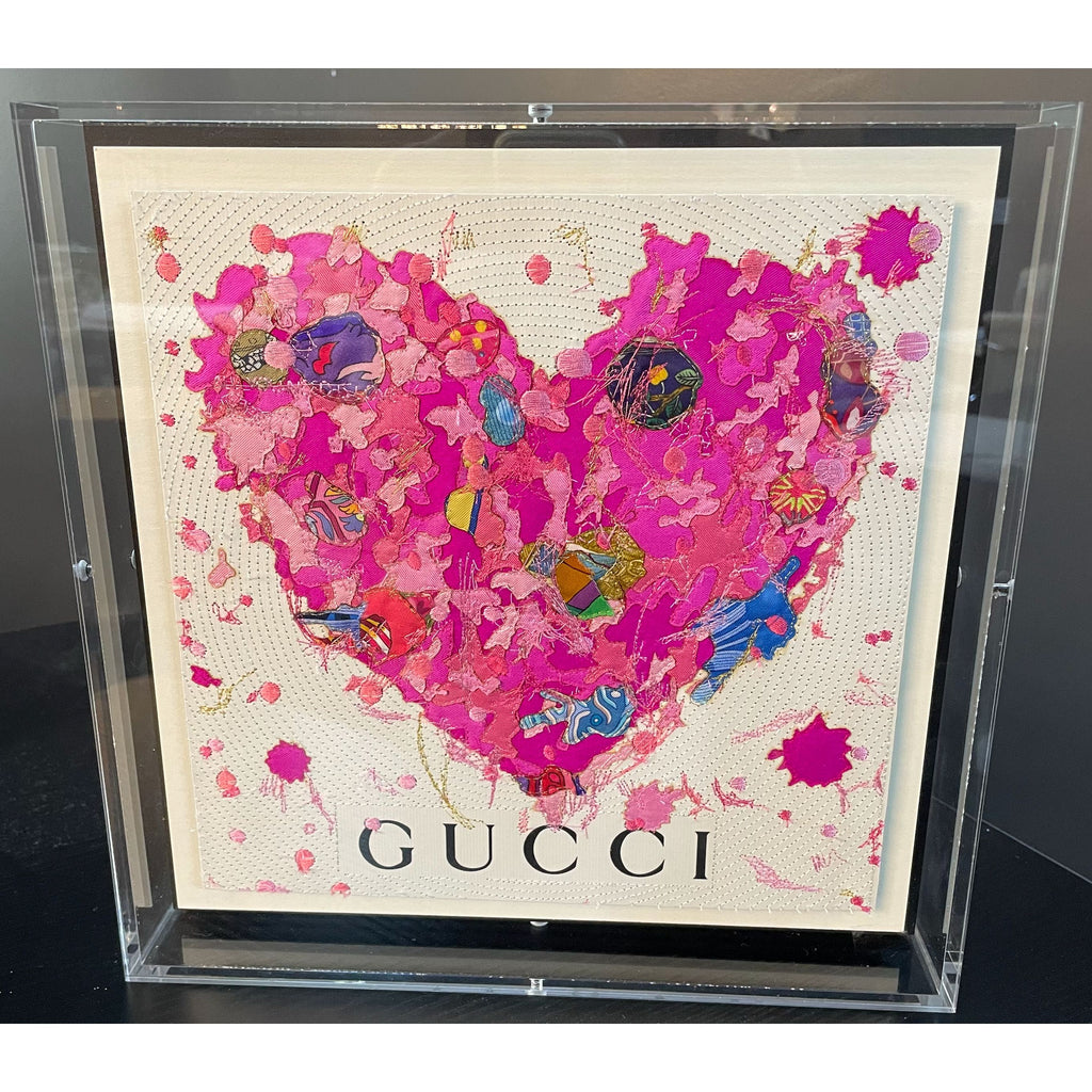 Gucci Graffiti Heart Acrylic Box Wall Art