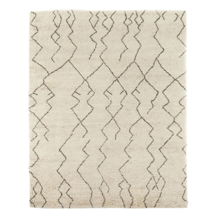 Tanzania Ivory Moroccan Hand-Knotted Rug