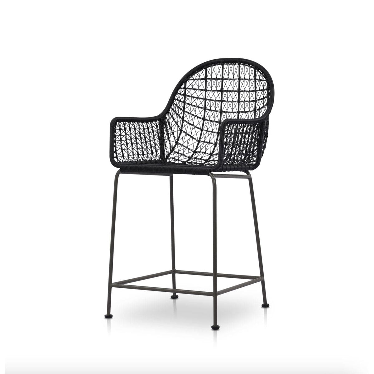 Benito Black Woven Counter & Bar Stools