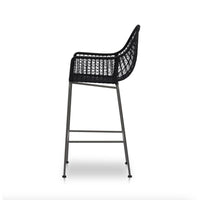 Benito Black Woven Counter & Bar Stools