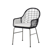 Benito Black Woven Dining Chair