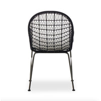 Benito Black Woven Dining Chair