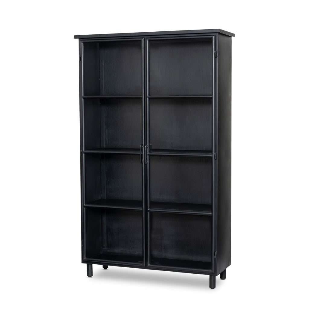 Seymore Black Iron Display Cabinet