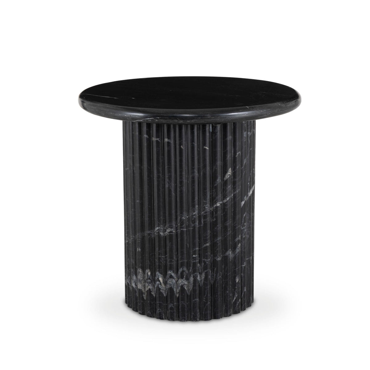 Orlando Black Marble End Table