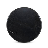 Orlando Black Marble End Table