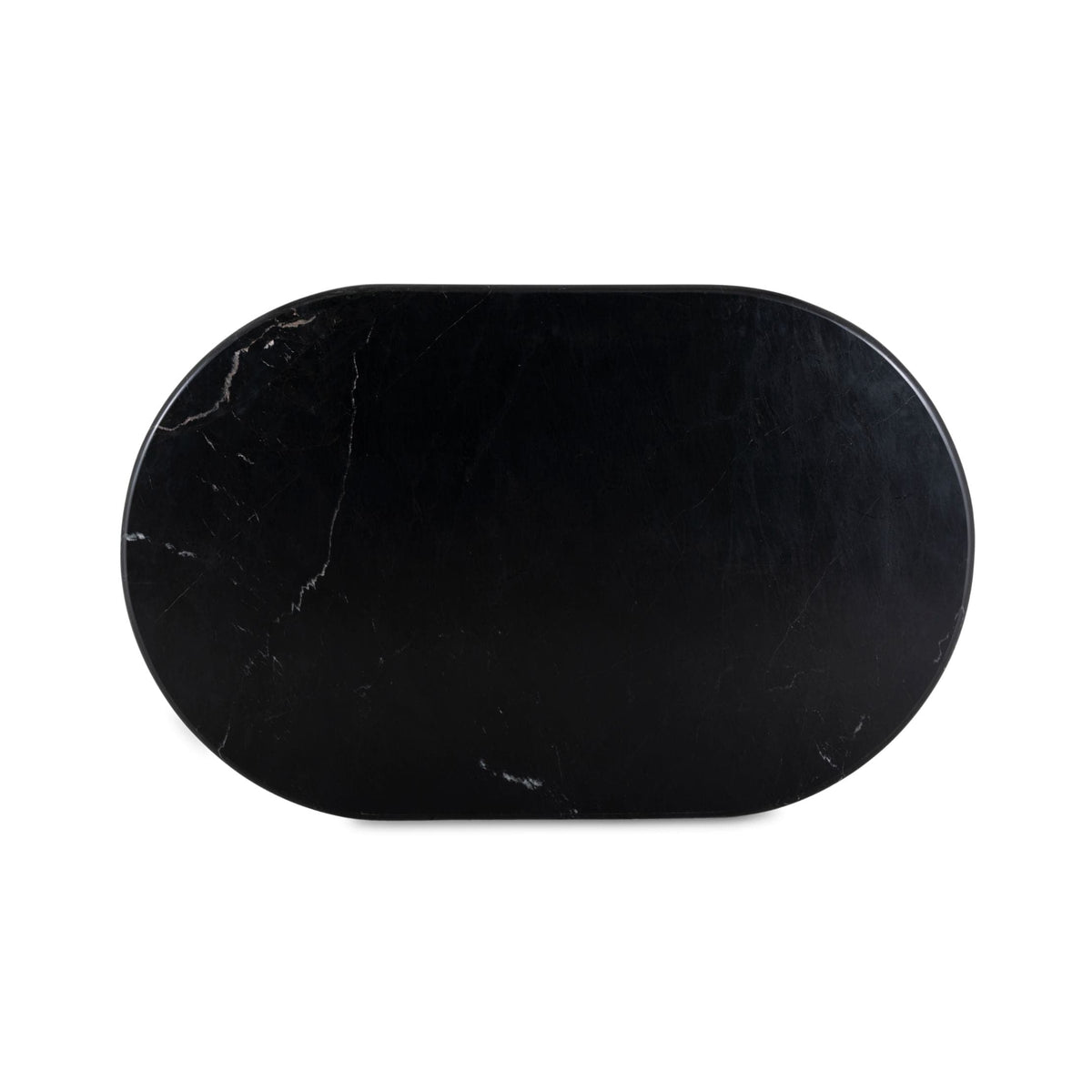 Orlando Oval Black Marble Coffee Table