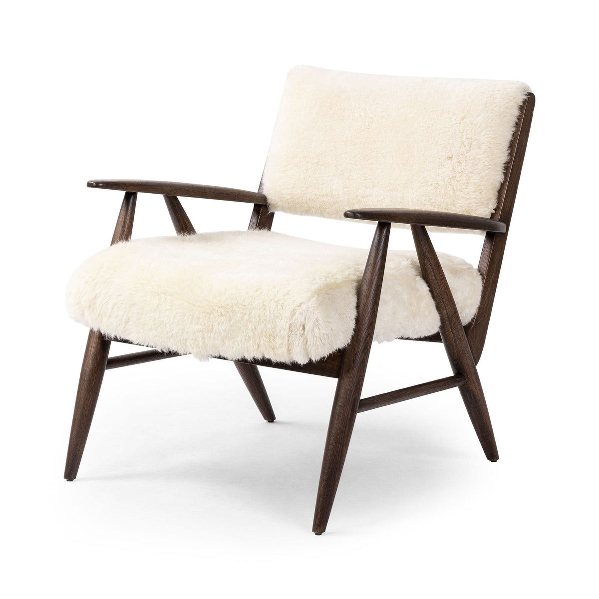 Patricia Cream Shearling Accent Chair