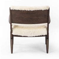 Patricia Cream Shearling Accent Chair