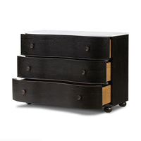 Tolson Distressed Black & Marble Chest