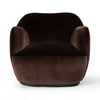 James Chocolate Brown Swivel Chair