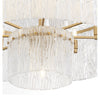 Orinder 9-Light Aged Brass Chandelier