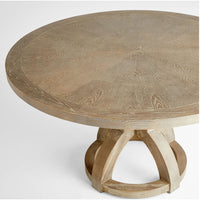 Zander Grey Oak Round Dining Table