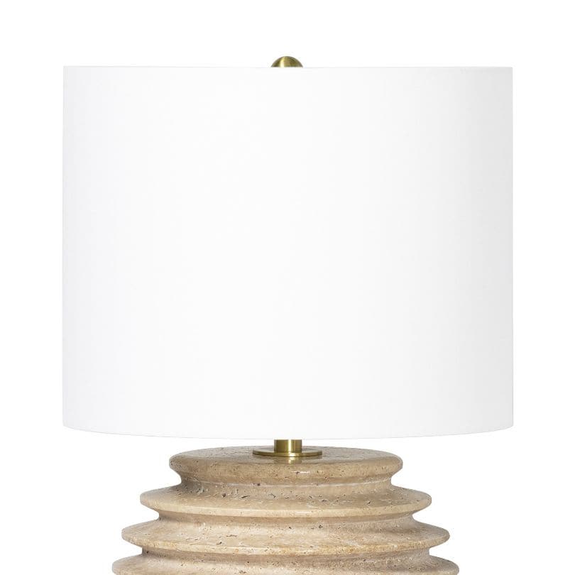 Thea Natural Travertine Mini Lamp