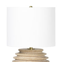 Thea Natural Travertine Mini Lamp