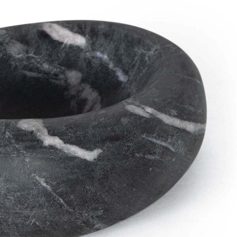 Lagoon Black Marble Bowl