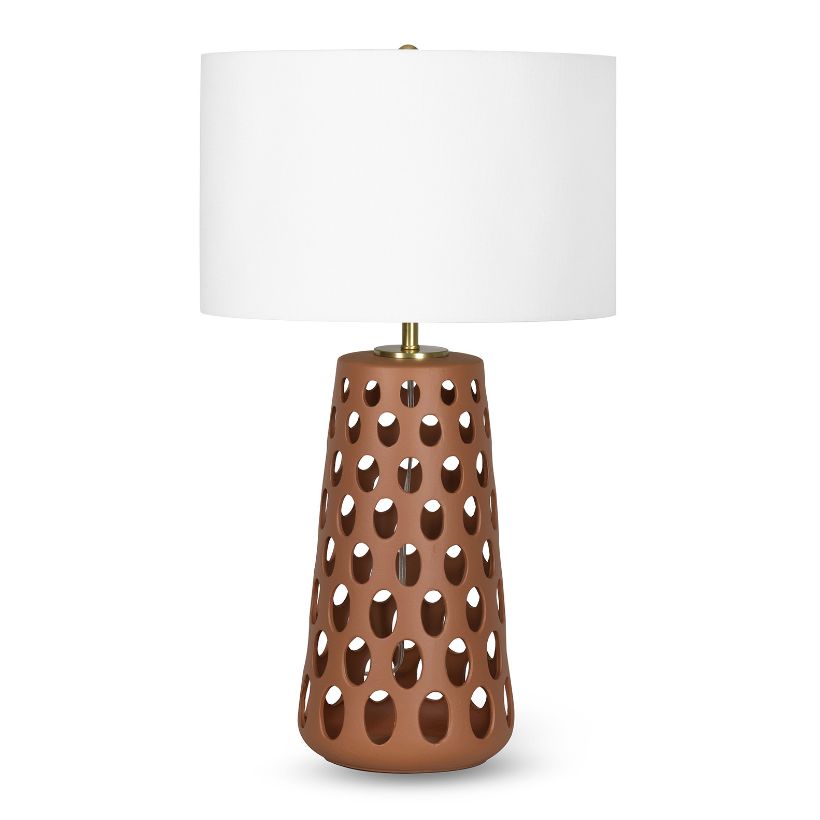 Kelvin Terra Cotta Ceramic Table Lamp