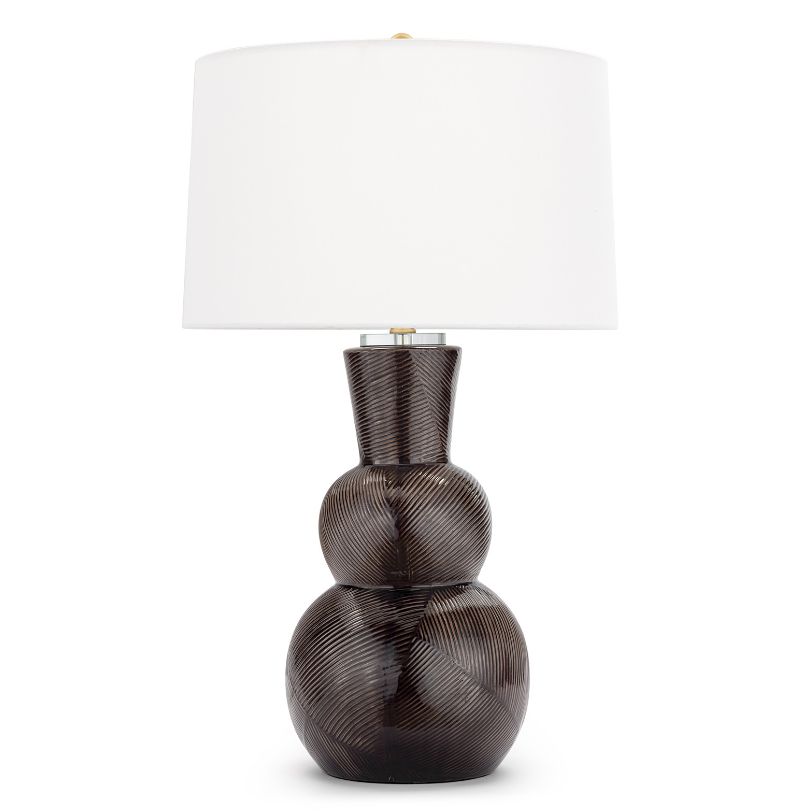 Hugo Black Ceramic Table Lamp