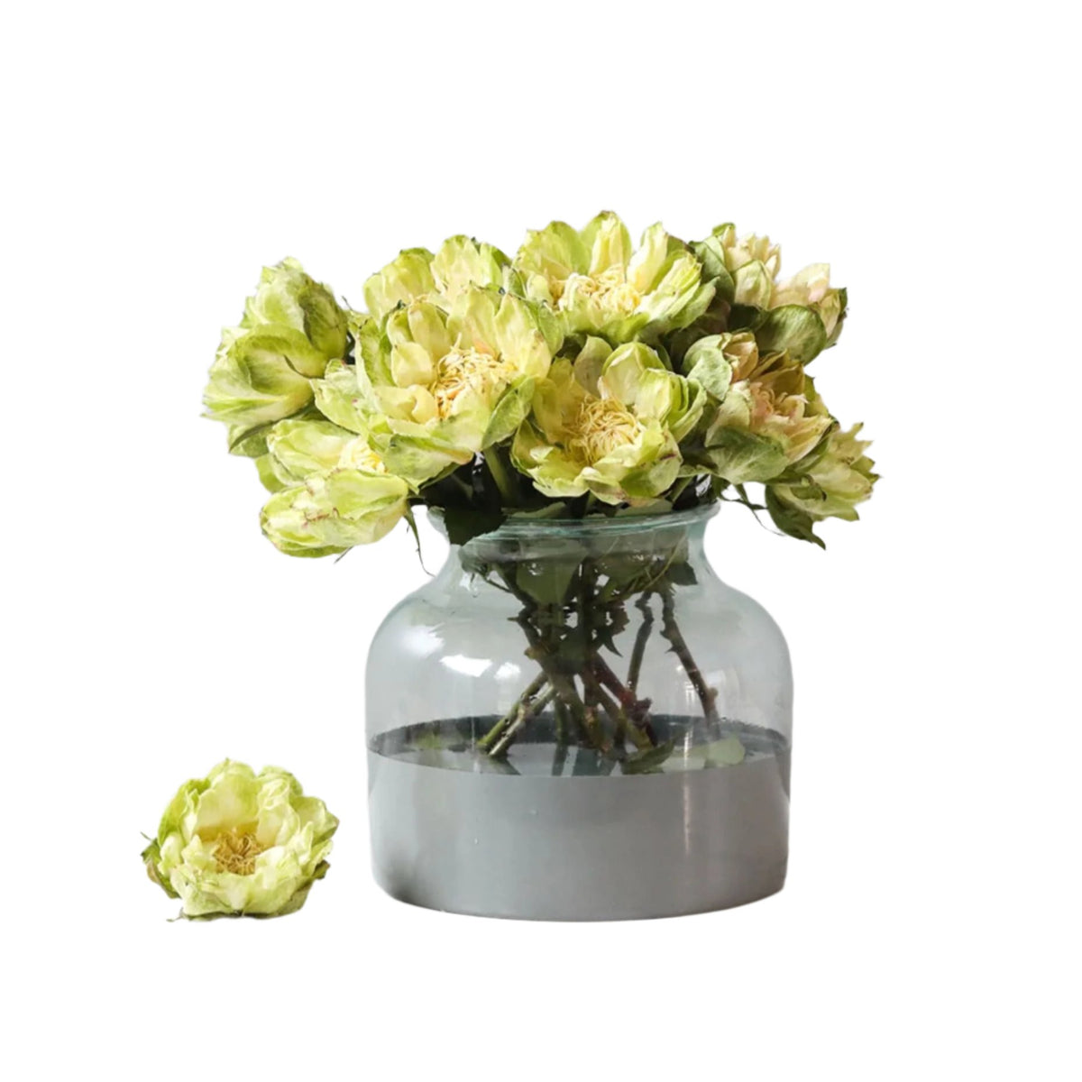 Grey Colorblock Flower Vase