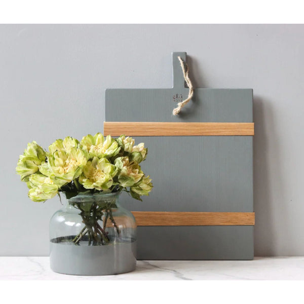 Grey Colorblock Flower Vase