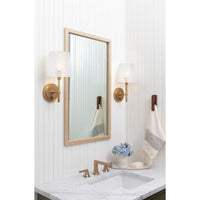 Southern Living Natural Brass Franklin Sconce