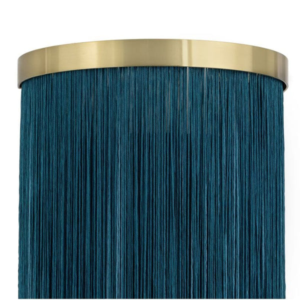 Cabaret Blue Fringe Sconce