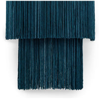 Cabaret Blue Fringe Sconce