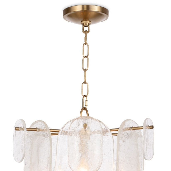 Echo Natural Brass Pendant