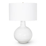 Clemente White Ceramic Table Lamp