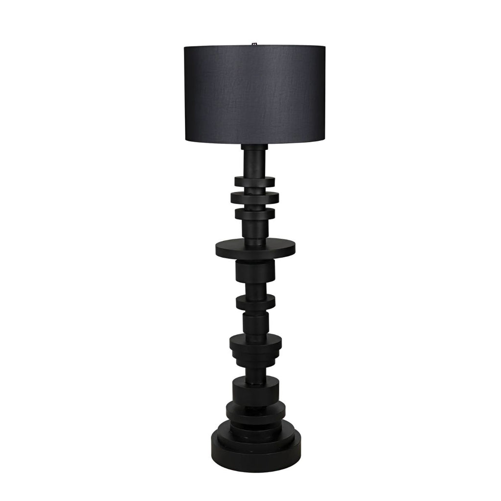Wilton Floor Lamp with Shade Black Steel
