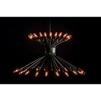 Mancini Chandelier Black Steel