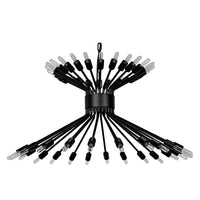 Mancini Chandelier Black Steel