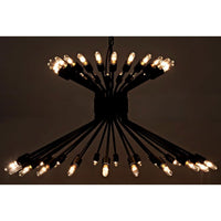 Mancini Chandelier Black Steel